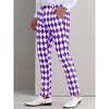 Lars Amadeus Men's Regular Fit Flat Front Party Prom Argyle Pattern Trousers - 2 of 4