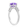 Simona Sterling Silver, Amethyst & White Topaz Ring - Available Sizes:  7 ,  9 ,  8 ,  6 - 2 of 3
