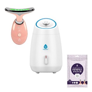 Pursonic Complete At-Home Facial Spa Bundle – Facial Steamer, 7-in-1 LED Light Therapy Device & Hydrocolloid Pimple Patches - 1 of 4