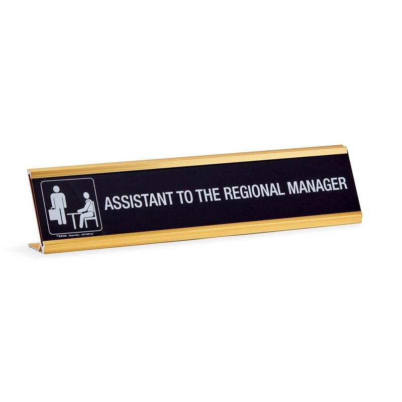 Just Funky The Office Assistant To The Regional Manager Desk Plate | Measures 10 x 2 Inches, 3 of 7