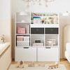 Whizmax Toy Storage Organizer 47.8in Kids Bookshelf With Drawers Modern ...