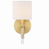 Craftmade Lighting Fortuna 1 - Light Wall Light in  Satin Brass - 3 of 4