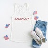 Simply Sage Market Women's America Cursive Racerback Graphic Tank - 3 of 3