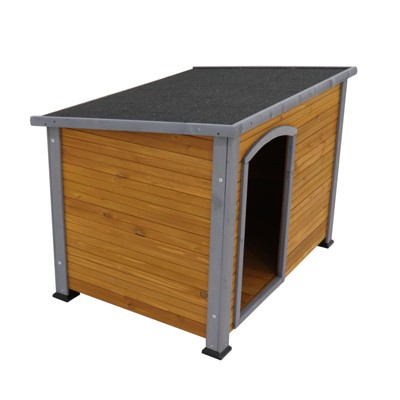 UbMelt 44.5 Inch Dog House Large Wooden Puppy  Dog Kennel for Winter Outdoor Dog House Weatherproof,Sturdy&Durable