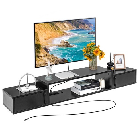 floating tv stand 55 inch