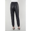 Women's Faux Leather Joggers - DOLCE CABO L - 3 of 4