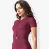 Anna-Kaci Active Women's Rib Knit Seamless Short Sleeve High Neck Cropped Sports Jacket - 2 of 4