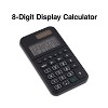 TRU RED Staples 8-Digit Solar and Battery Basic Pocket Calculator Black (ST130-CC) - 2 of 4