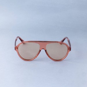 Women's Round Flattop Plastic Aviator Sunglasses - A New Day™ Pink - 1 of 2