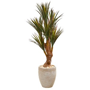 Nearly Natural 50-in Yucca Artificial Tree in Planter UV Resistant (Indoor/Outdoor) - 1 of 2