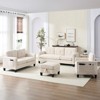 Mjkone 76" Comfort L-Shaped Sectional Sofa Set,Corduroy 3-Seater with Moveable Storage Ottoman/Loveseat/Single Sofa Couch - 2 of 4