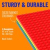 Strictly Briks Classic Stackable Baseplates, For Building Bricks, Bases for Tables, Mats, Basic Colors, 4 Pack, 10x10 Inches - image 2 of 4