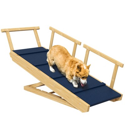 thumbnail image 2 of PawHut Adjustable Dog Stairs - Foldable Pet Steps For High Beds & Couches, Supports Up To 88 Lbs 2 of 11
