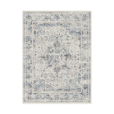 Ruggable Rayne Washable Bohemian Area Rug - Soft Navy 9'x12'. : Target