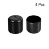 Unique Bargains Vinyl Rubber Screw Thread Bolt Plug Round Tube Insulated Protective Caps 4 Pcs - 2 of 4