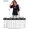 Chiffon Blouses for Women Ruffle 3/4 Sleeve Dressy V Neck Casual Flowy Tunic Tops - 2 of 2