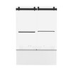 NicBex Shower Door 56-60 in. W x 62 in. H Frameless Double Bypass Tub Sliding Shower Door with Soft-closing, Matte Black - 4 of 4