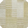 Beige And Ivory Striped Washable Indoor Outdoor Area Rug - 4 of 4