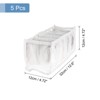 Unique Bargains Nylon Mesh 11 Grids Underwear Sock Drawer Organizer Storage Box 5 Pcs - 2 of 3