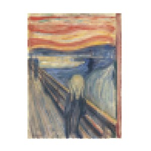 Trademark Fine Art - Studio W  Pixelated The Scream Canvas Art - 1 of 4