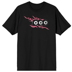 Black Ball, BBB, Feeling Lucky Today & All The Days, on Black Short Sleeve Adult T-Shirt - 1 of 4