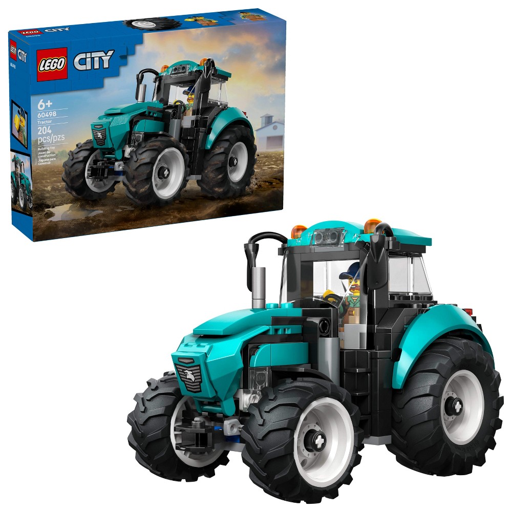 LEGO City Tractor Building Toy for Kids 60498