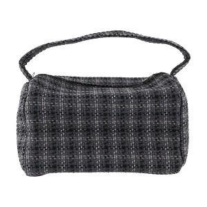Unique Bargains Women's Plaid Handheld Cosmetic Bag 1 Pc - 1 of 3