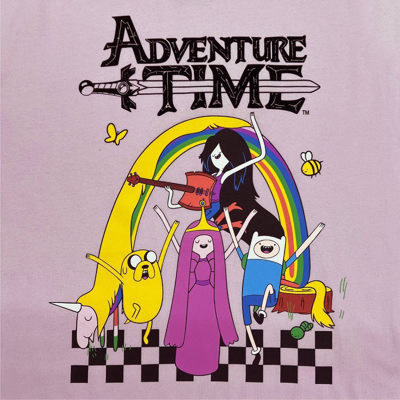 Men&#39;s Adventure Time Long Sleeve Graphic T-Shirt - Lavender, 3 of 5