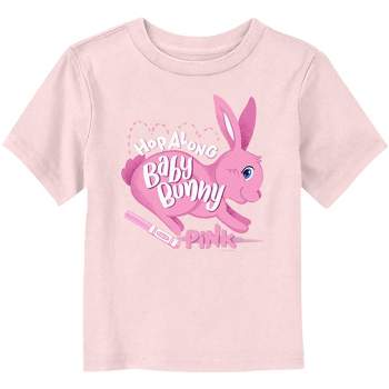 Toddler's Crayola Hop Along Baby Bunny Pink T-Shirt