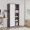Mlezan 72H" Metal Storage Cabinets with Lock, Garage Storage Cabinet with 2 Door and 5 Adjustable Shelves, for Home, Office, Gym, Garage - 2 of 4