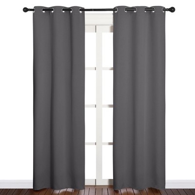 NICETOWN Grommet Top Blackout Curtains, Thermal Insulated Noise Reducing Window Drapes (Set of 2)