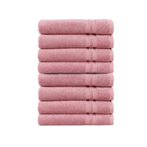 Linum Home Textiles 100% Turkish Cotton Denzi Hand Towels (Set of 8) - 1 of 3