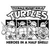 Men's Teenage Mutant Ninja Turtles Heroes in a Half Shell Black and White Panels T-Shirt - image 2 of 4