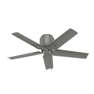 Hunter 44" Terrace Cove Ceiling Fan Matte Silver Finish - 5 Blades, Damp Rated, Pull Chain Control, Modern Outdoor Design - 1 of 4