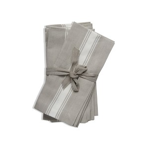 tagltd Cali Chambray Napkin Set Of 4 Natural Bamboo Cotton Woven Weave Fabric For Home Table Decor - 1 of 1