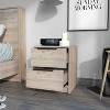 NicBex Stylish 2 Drawers Nightstand Modern Bedside Table End Table Bedroom Furniture for Bedroom, Living Room - 2 of 4