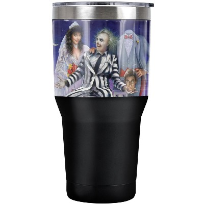 Beetlejuice Beetlejuice Poster Steel Tumbler 30oz Coffee Travel Mug