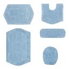 Waterford Collection Cotton Tufted Set of 5 Bath Rug Set - Home Weavers - 2 of 4