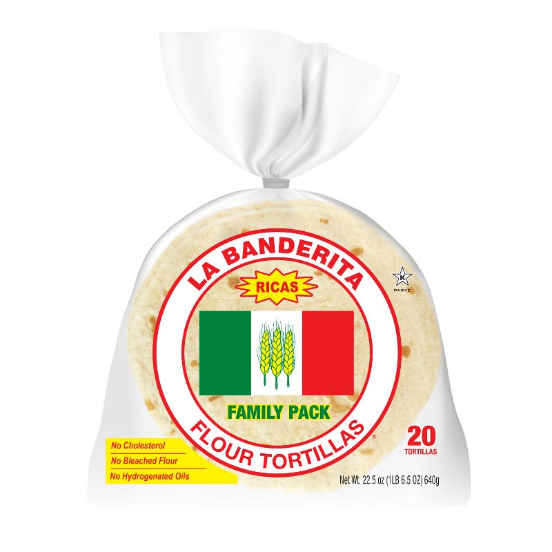 La Banderita Family Pack Flour Tortillas - 22.5oz/20ct, 1 of 6