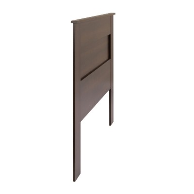 Espresso Queen Flat Panel Wood Headboard