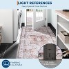 Machine Washable Area Rug - Lightweight Low Pile Chenille Carpet with Non-Slip Backing Boho Print Decorative Rug for Living Room Bedroom Dining Room - 3 of 4