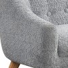 INFURNIC Sofas Kids Sofa with Tufted Back and Wooden Legs for Living Room or Playroom, Gray, 18.5"*28.5"*21.5" - 3 of 4