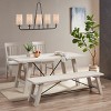 BAOURE Modern Farmhouse 5-light Chandelier with White Shades - 4 of 4