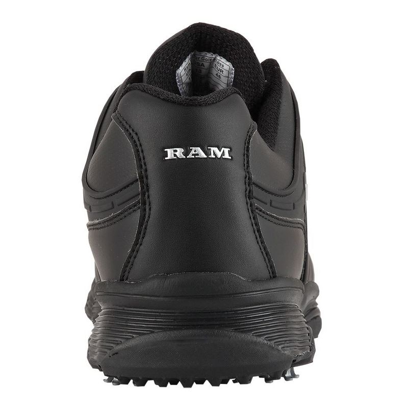 Ram Golf FX Tour Mens Waterproof Golf Shoes Black, 4 of 5