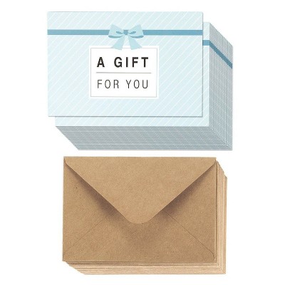 Best Paper Greetings 36-Pack Paper Gift Certificates - Gift Cards for Businesses, Personal Gift-Giving, Seasonal Holiday