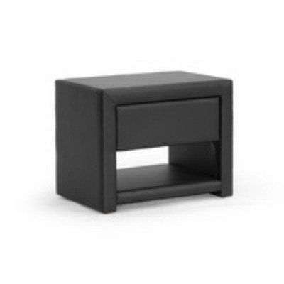 Massey Upholstered Modern Nightstand - Baxton Studio