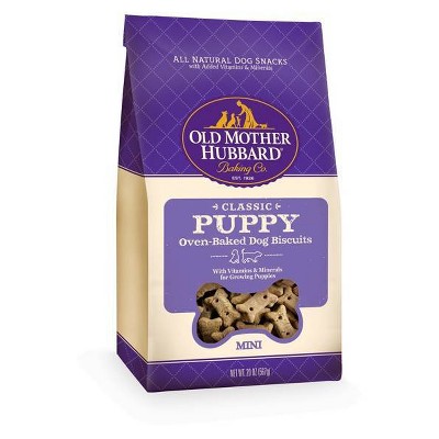 Old Mother Hubbard Chicken Classic Crunchy Puppy Biscuits Mini Oven Baked Dog Treats - 20oz