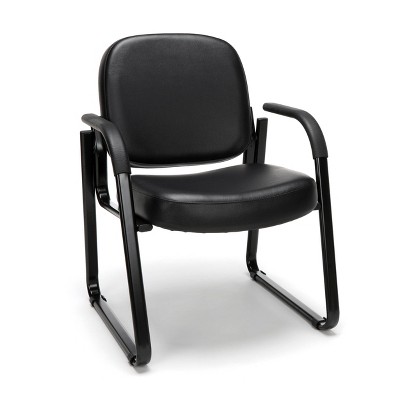 Guest and Reception Chair with Arms Black - OFM