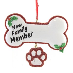 3.25 In New Family Member Puppy Dog Christmas Tree Ornaments - 1 of 3