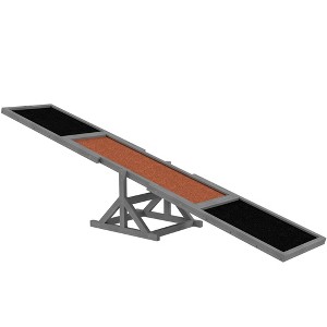 PawHut Wooden Dog Agility Seesaw for Training and Exercise, Platform Equipment Run Game Toy Weather Resistant Pet Supplies - 1 of 4